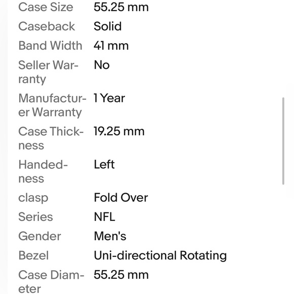 Dallas Cowboys Reserve Invicta Black and Gold Watch - Picture 5 of 5